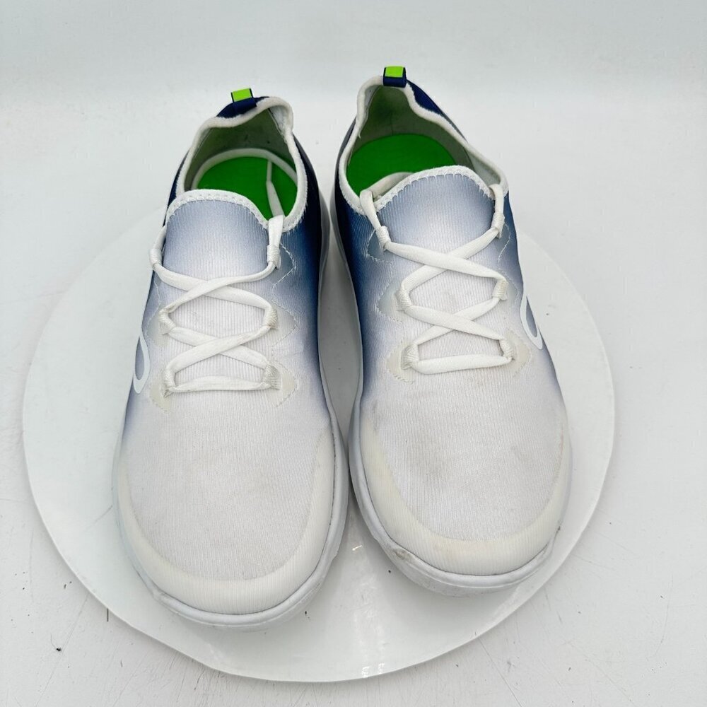 OOFOS OOmg Low Men Size 9.5 Navy White Ombre Recovery Shoes - Picture 3 of 11